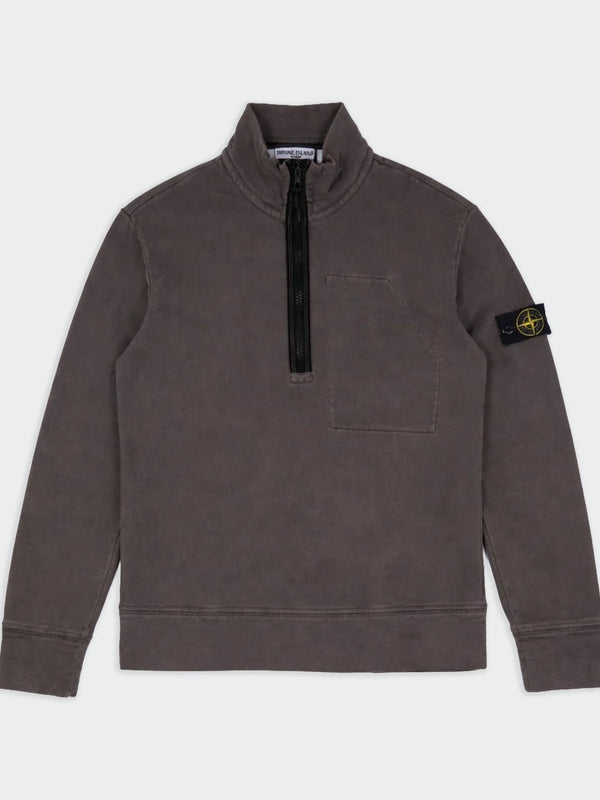 Stone Island Pull Quarter-zip Gris - XL