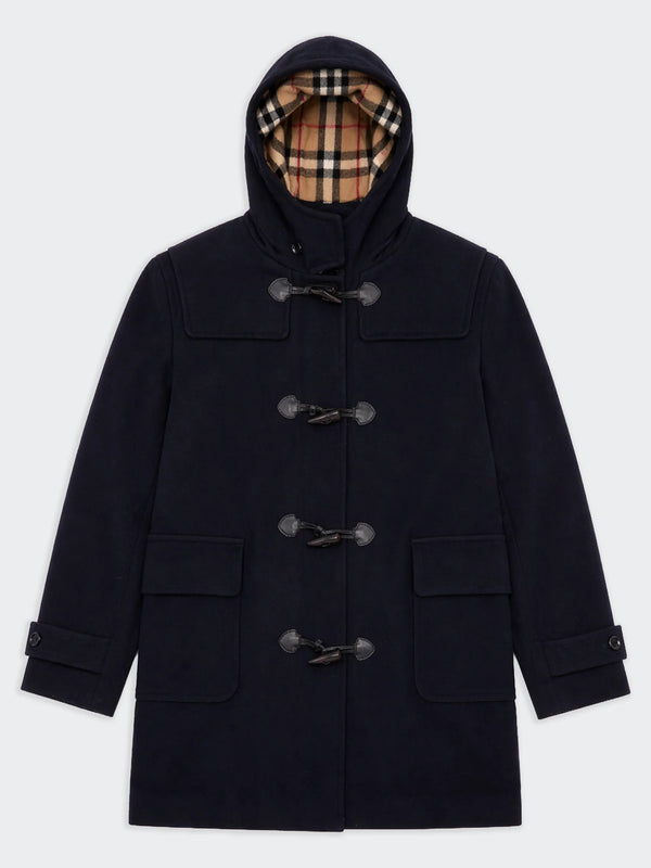 Burberry Navy Duffle Coat -