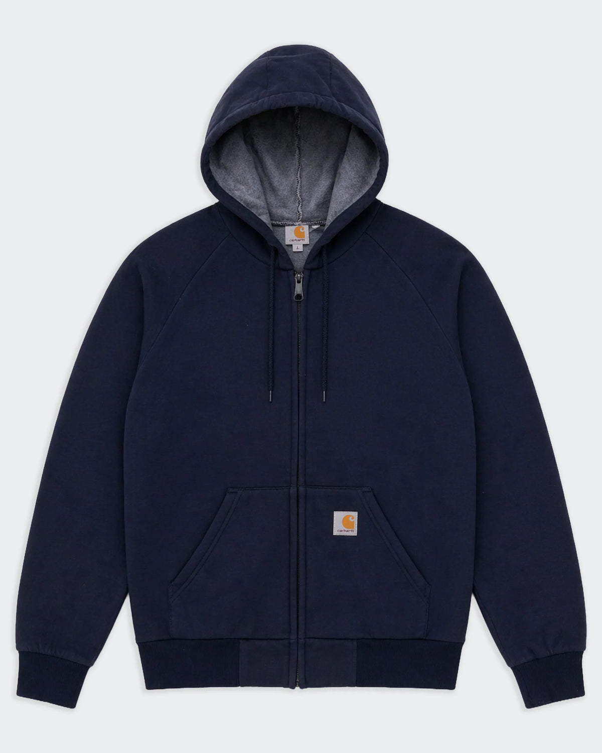Carhartt Navy Full-zip Hoodie - M