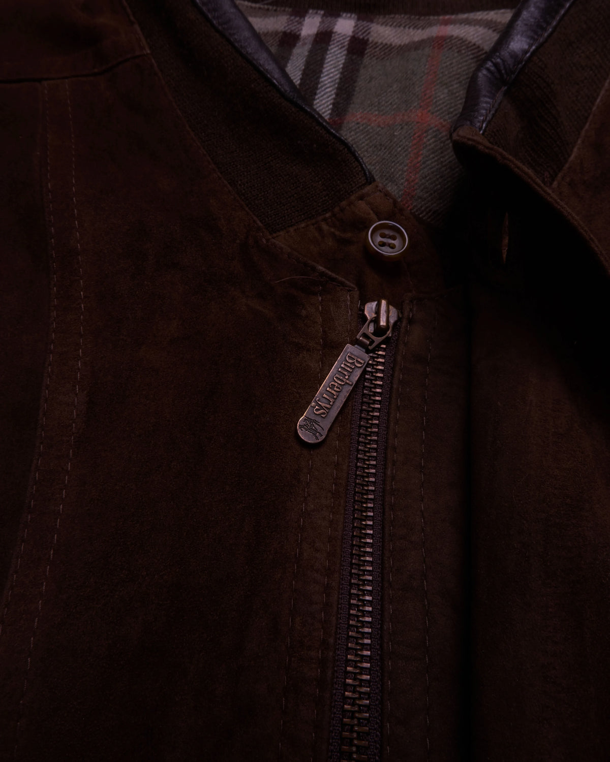 Burberry Brown Bomber Jacket - M
