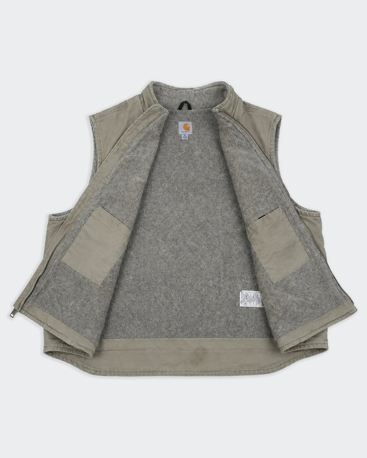 Carhartt Chaleco de Lona Vintage Beige - XXL