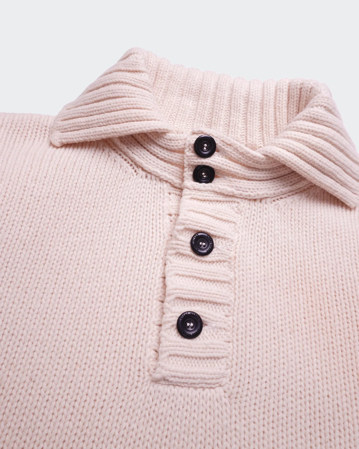 Stone Island Polo de Punto Blanco - L