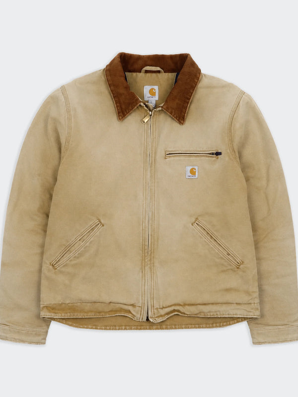 Carhartt Detroit Jacket de Lona Vintage Beige - L