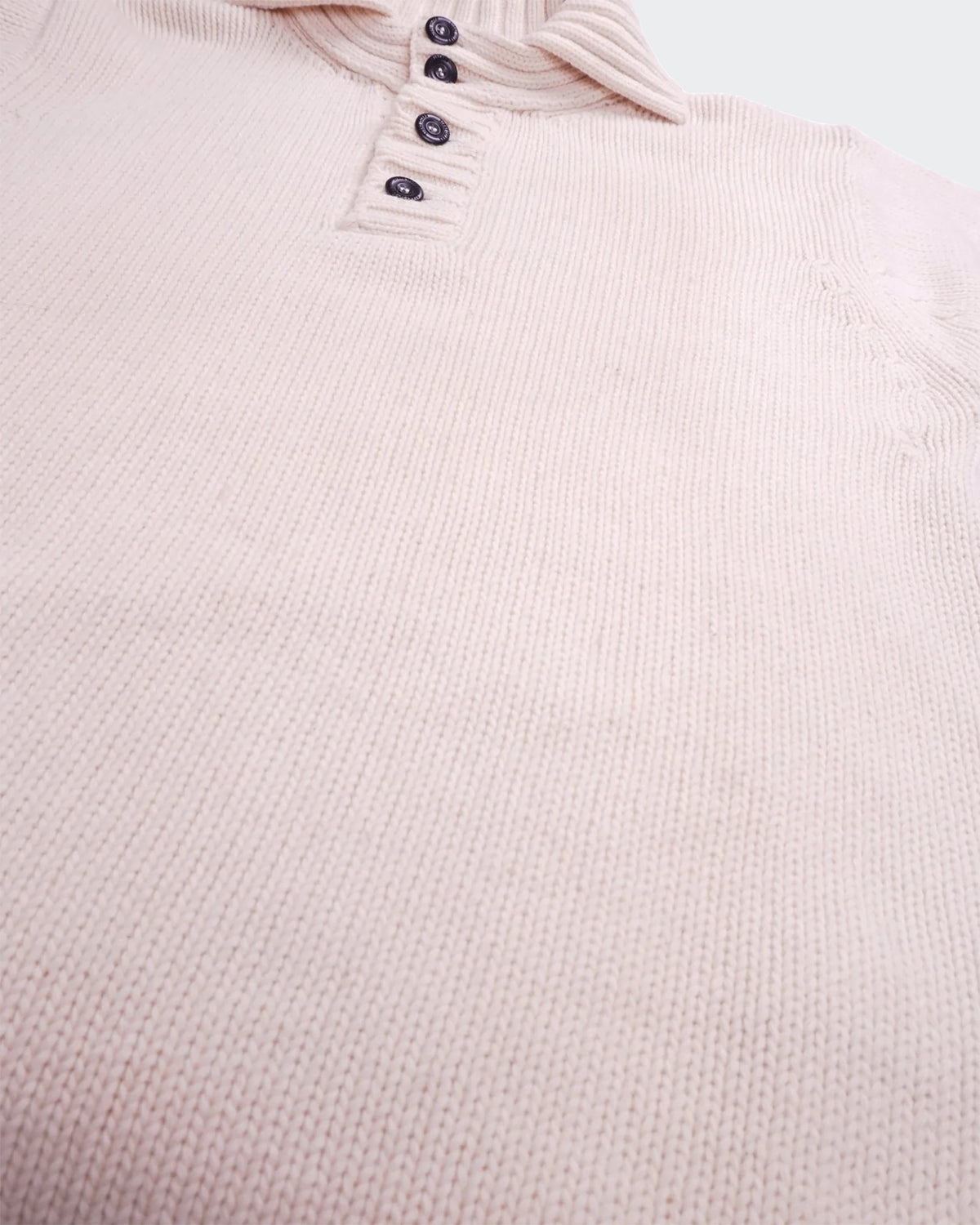 Stone Island Polo de Punto Blanco - L