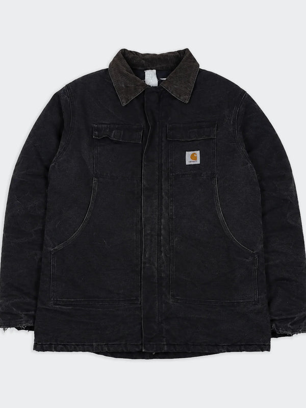 Carhartt Chaqueta Berwick Vintage Canvas Negra - L