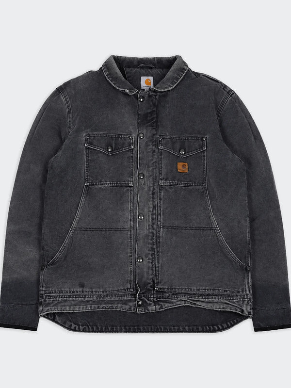 Carhartt Chaqueta Berwick Vintage Canvas Gris - L