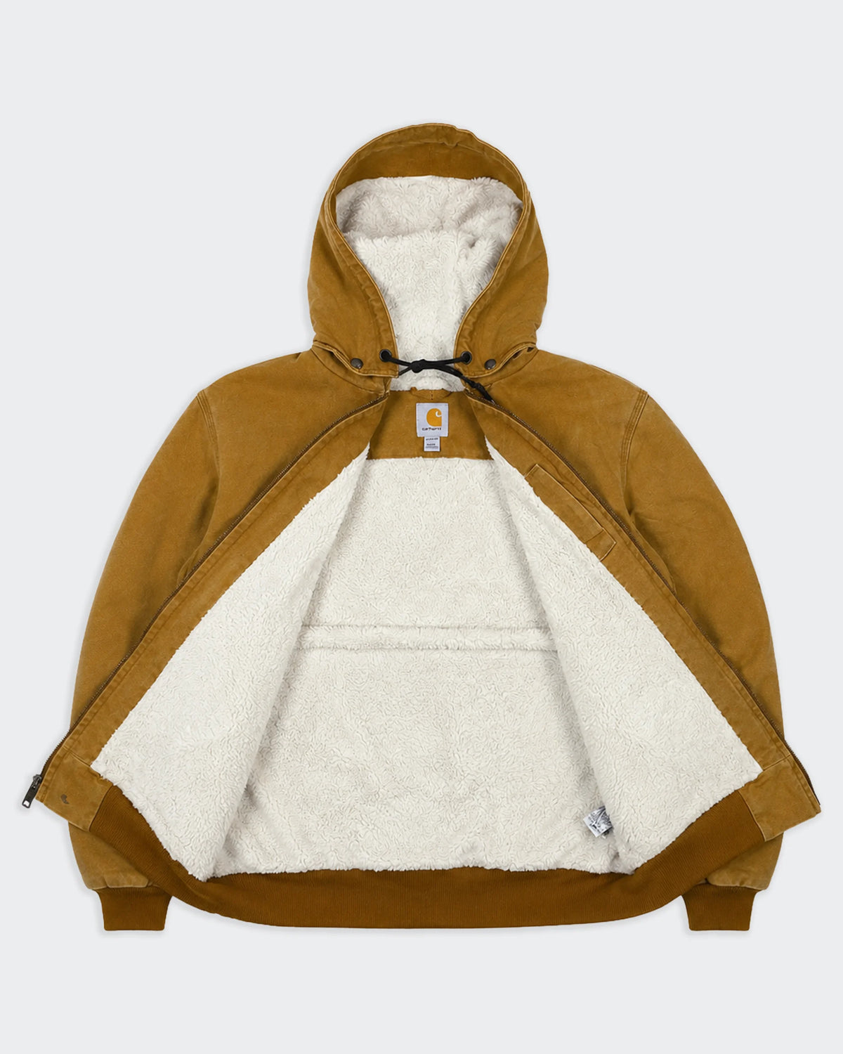 Carhartt Chaqueta Active forrada en sherpa Vintage Canvas Marrón - XXL