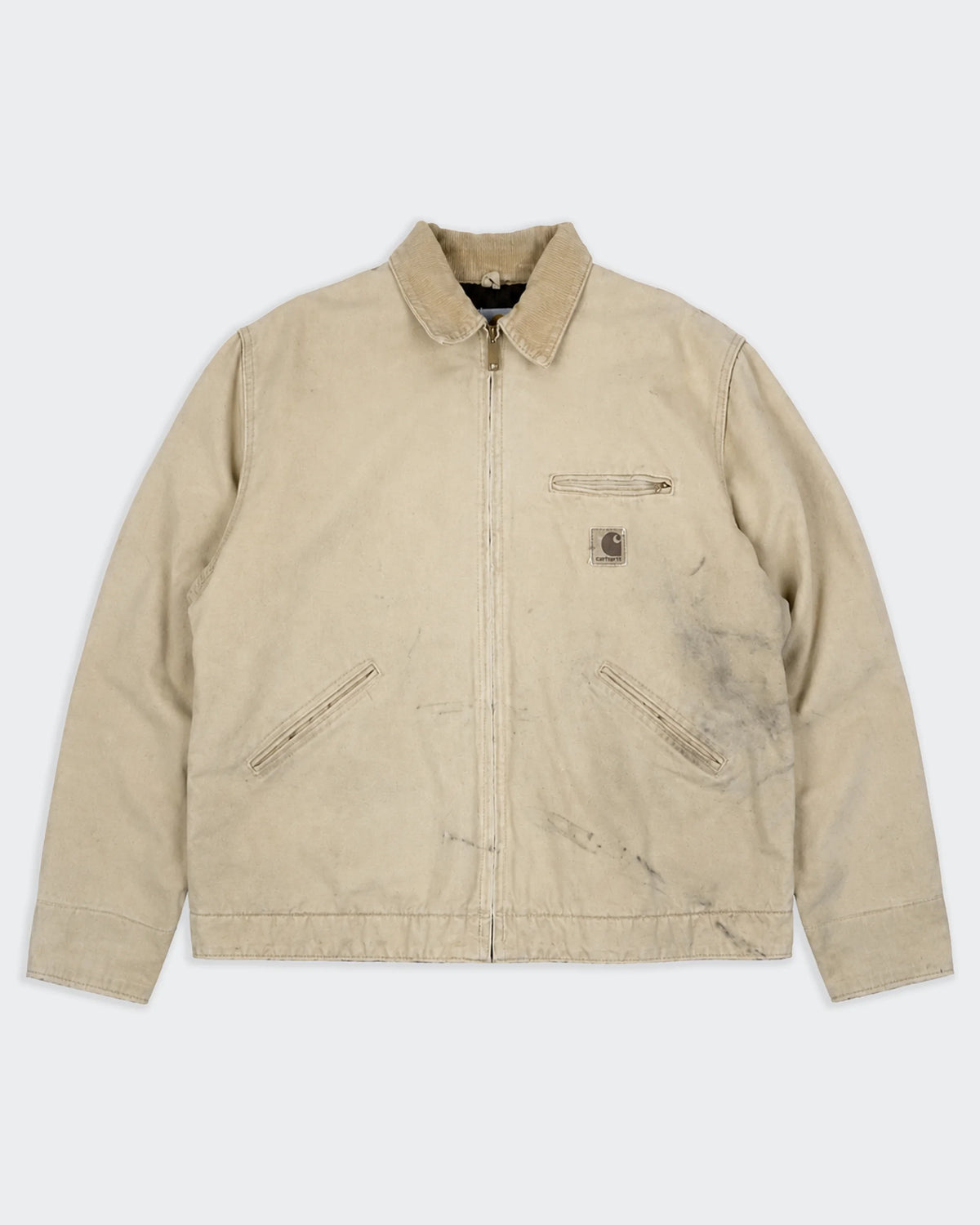 Carhartt Detroit Jacket de Lona Vintage Beige - L