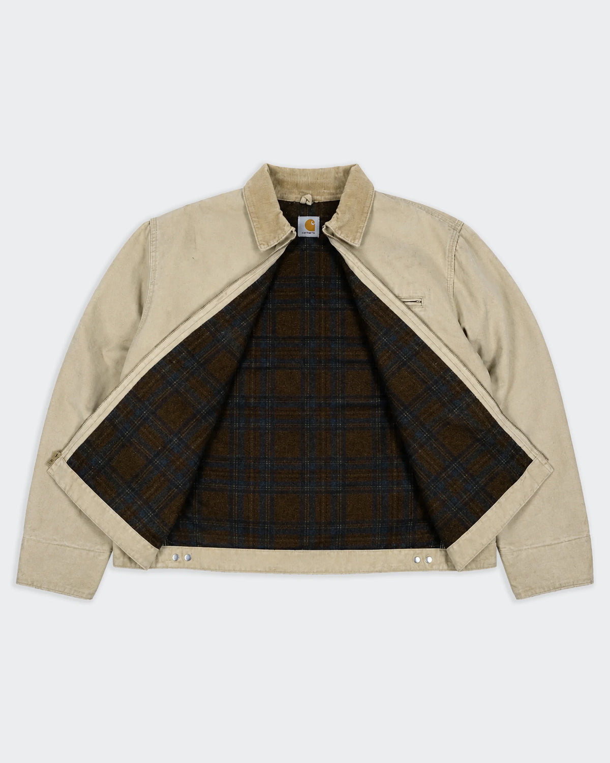 Carhartt Detroit Jacket de Lona Vintage Beige - L