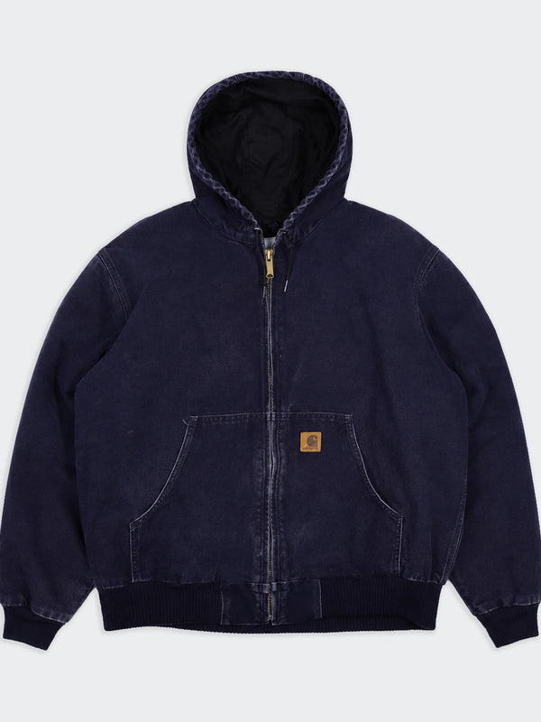 Carhartt Hooded Work Jacket Azul Marino - L