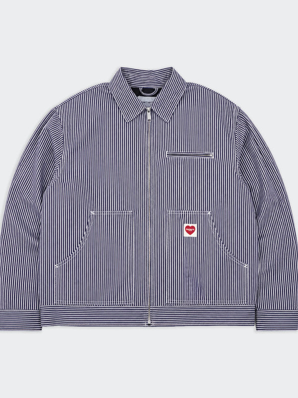 Carhartt WIP Detroit Jacket de Lona Vintage Azul Marino - L