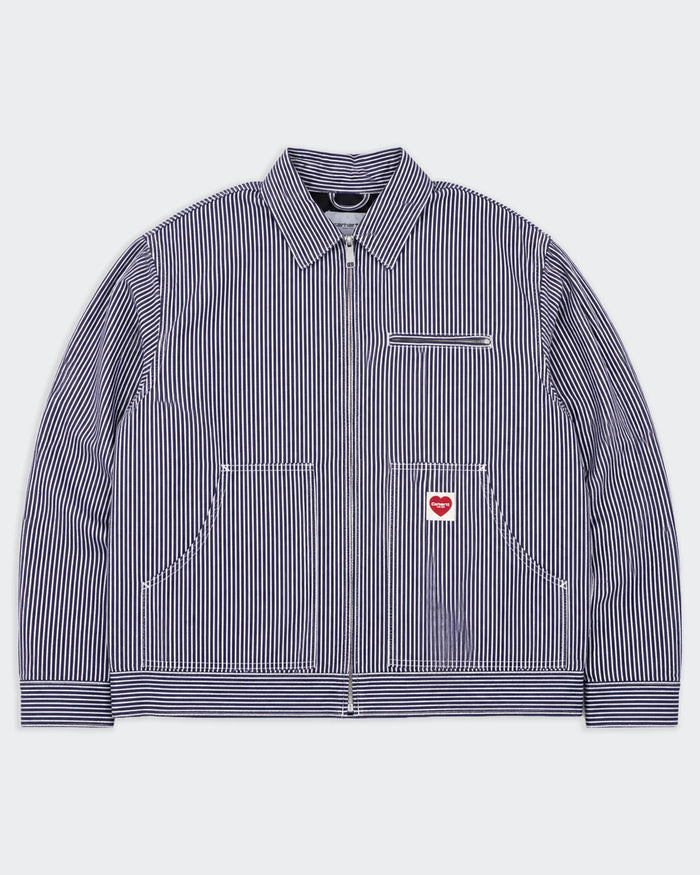 Carhartt WIP Detroit Jacket in Tela Vintage Blu Navy - L