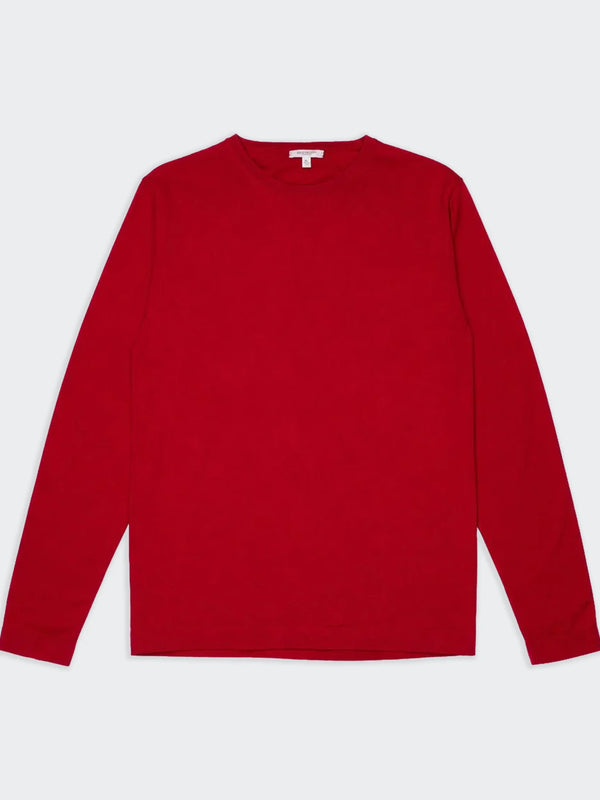 Burberry Pull Col Rond Rouge - XL
