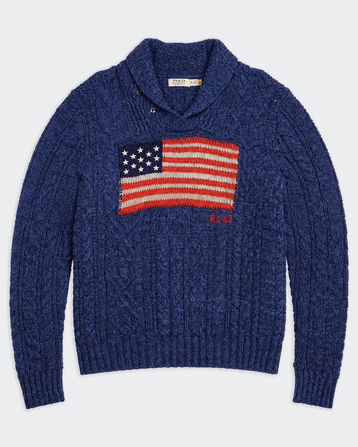 Ralph Lauren Vlag Coltrui Blauw - M