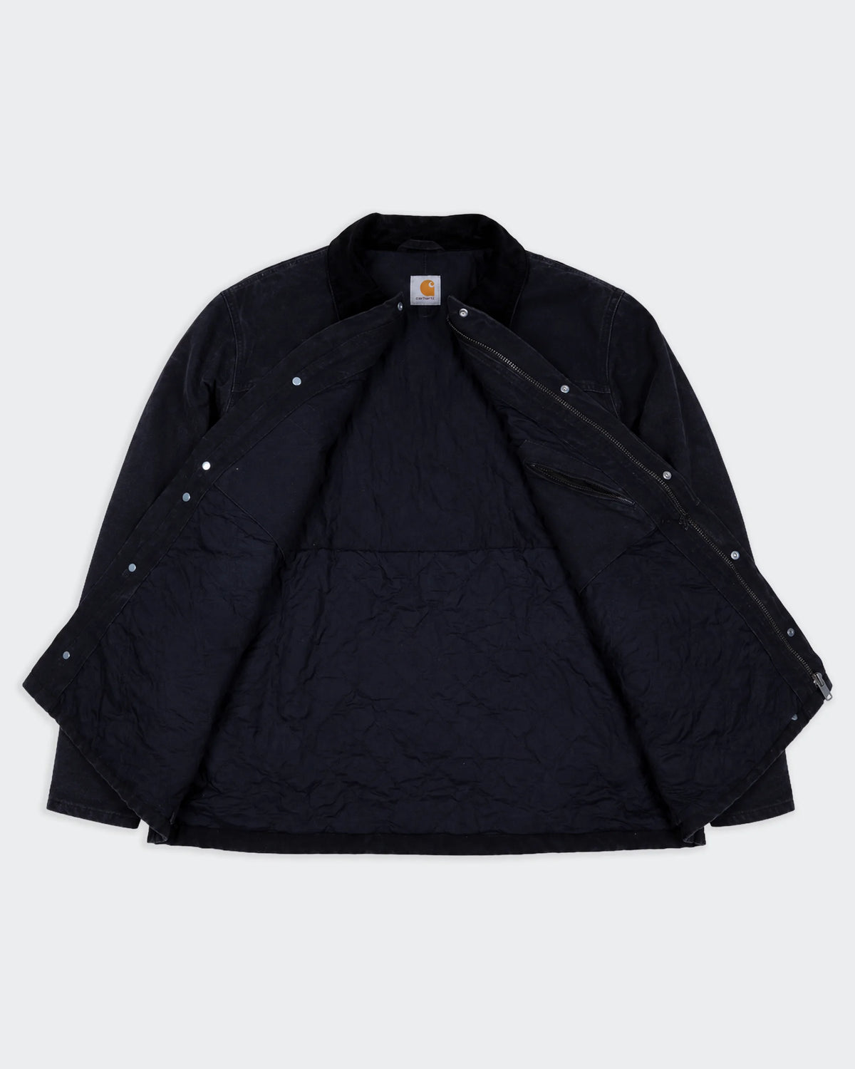 Carhartt Duster Jacket de Lona Vintage Negra - L