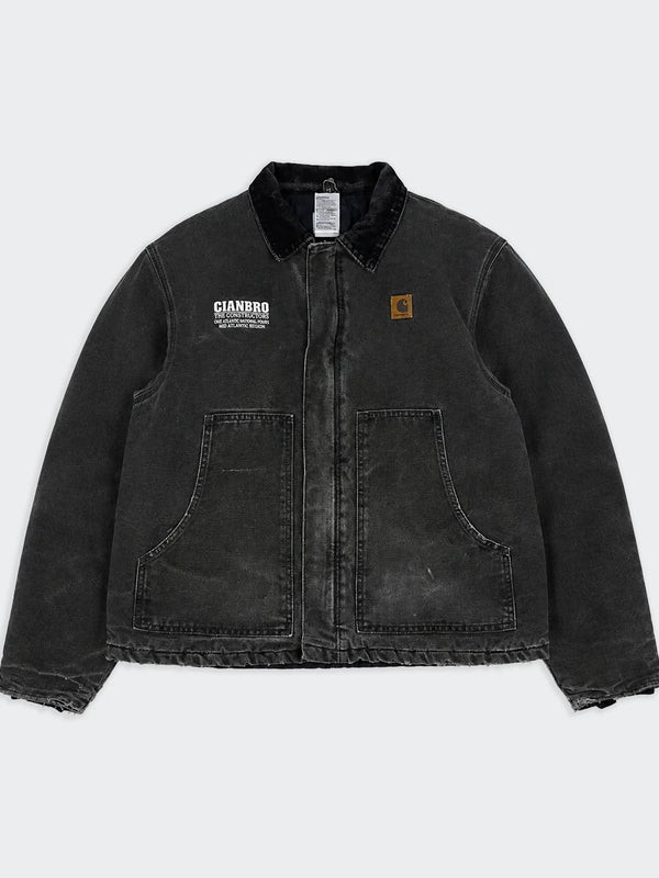 Carhartt Arctic Jacket de Lona Vintage Negra - M