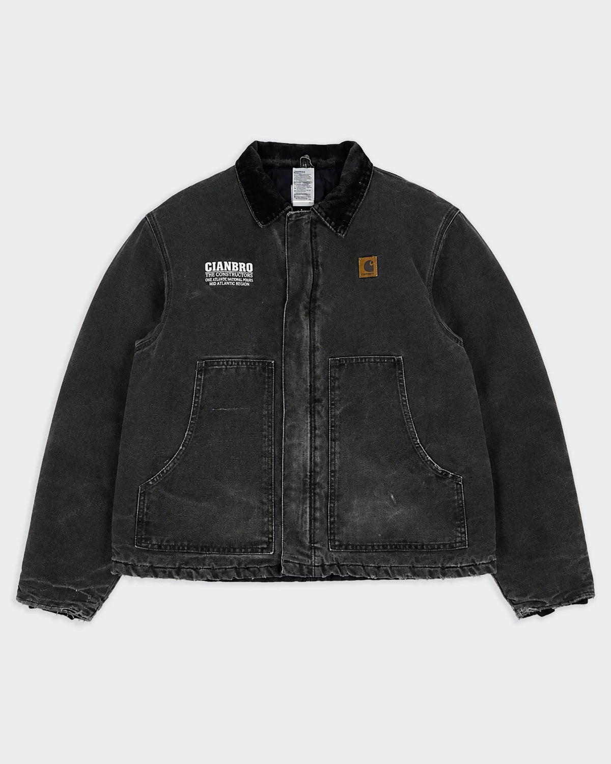 Carhartt Arctic Jacket de Lona Vintage Negra - M