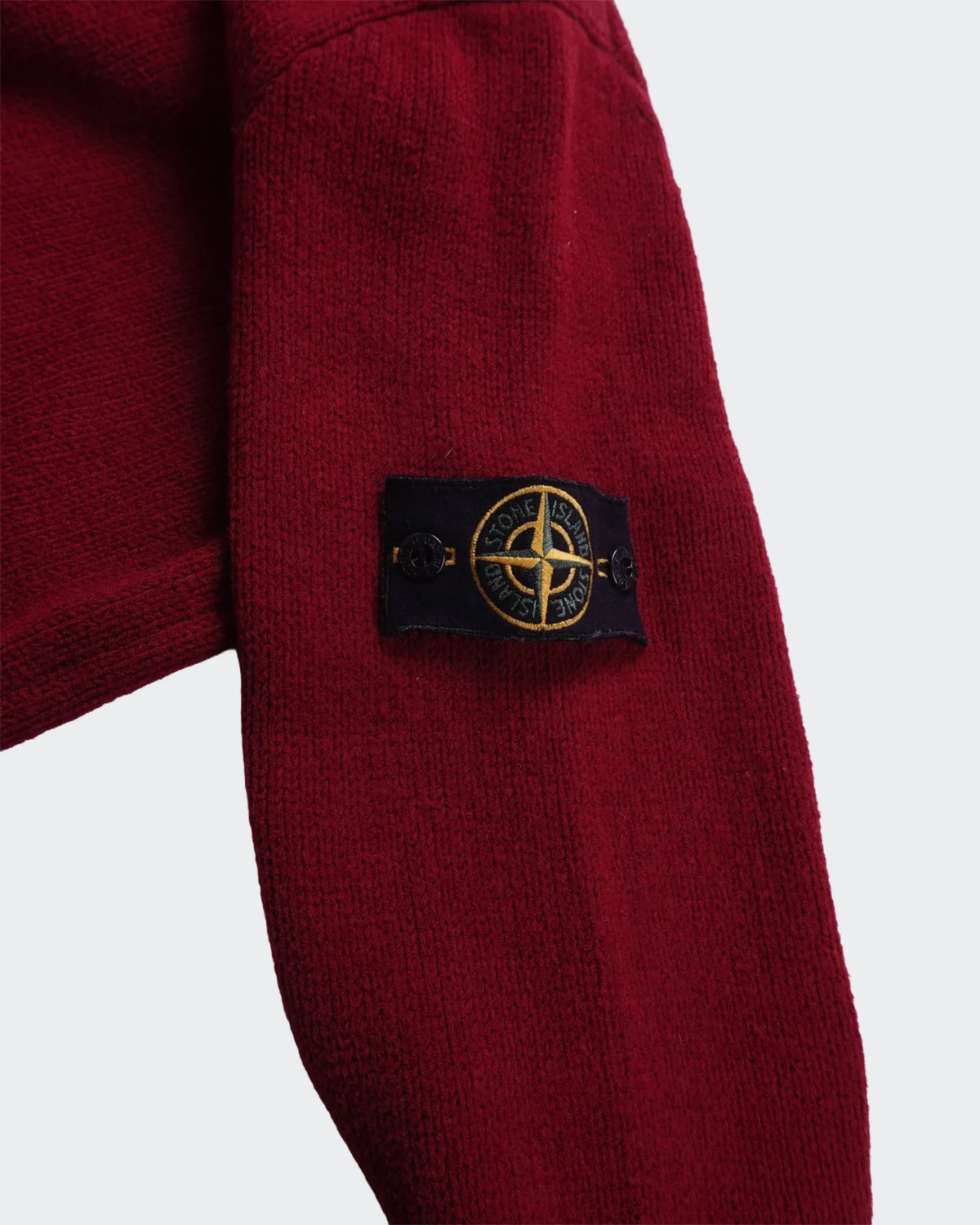 Stone Island Pull Col Rond Laine Rouge - XL