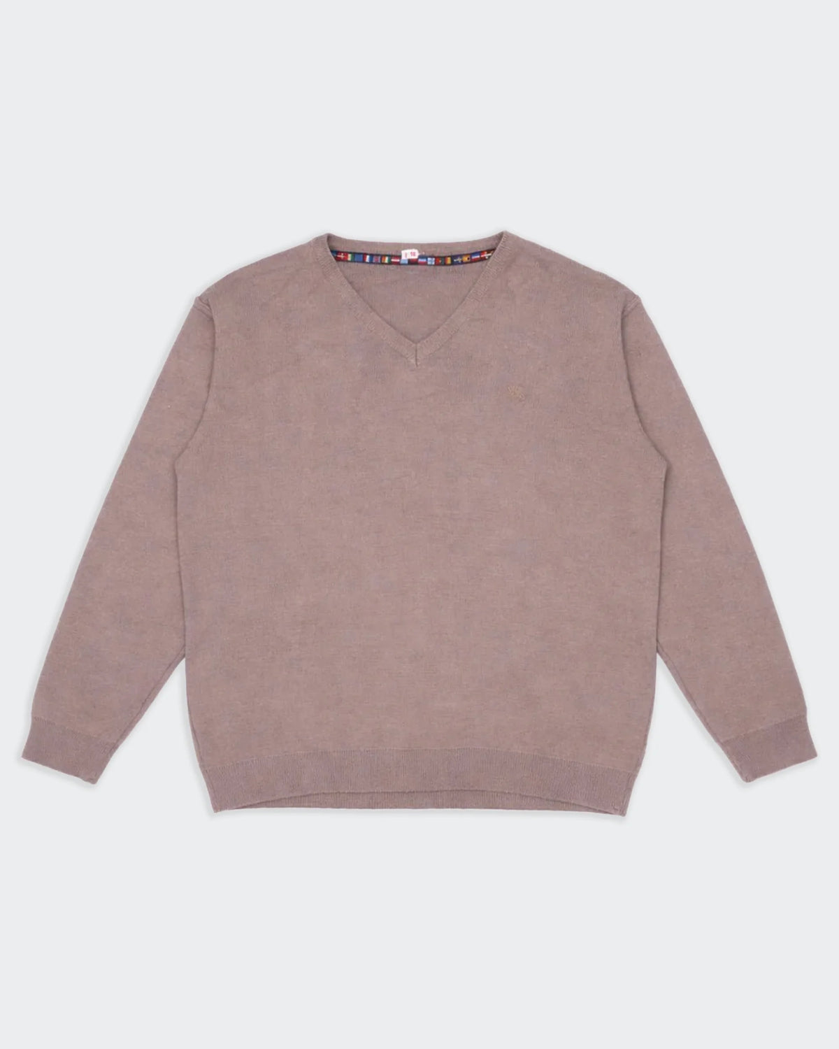 Burberry Jersey Cuello en V Marrón - XL