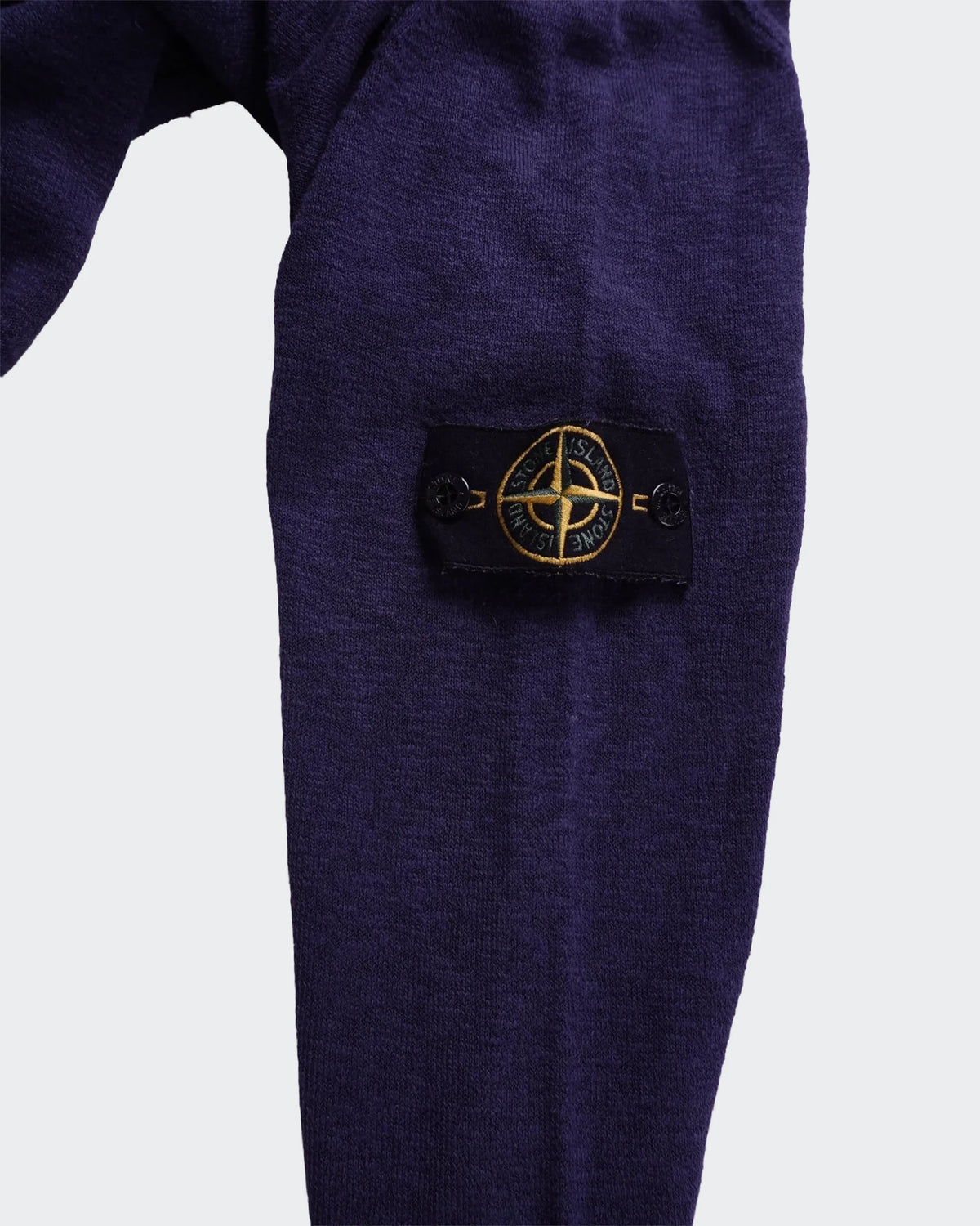 Stone Island Pull Col Rond Bleu Marine - S