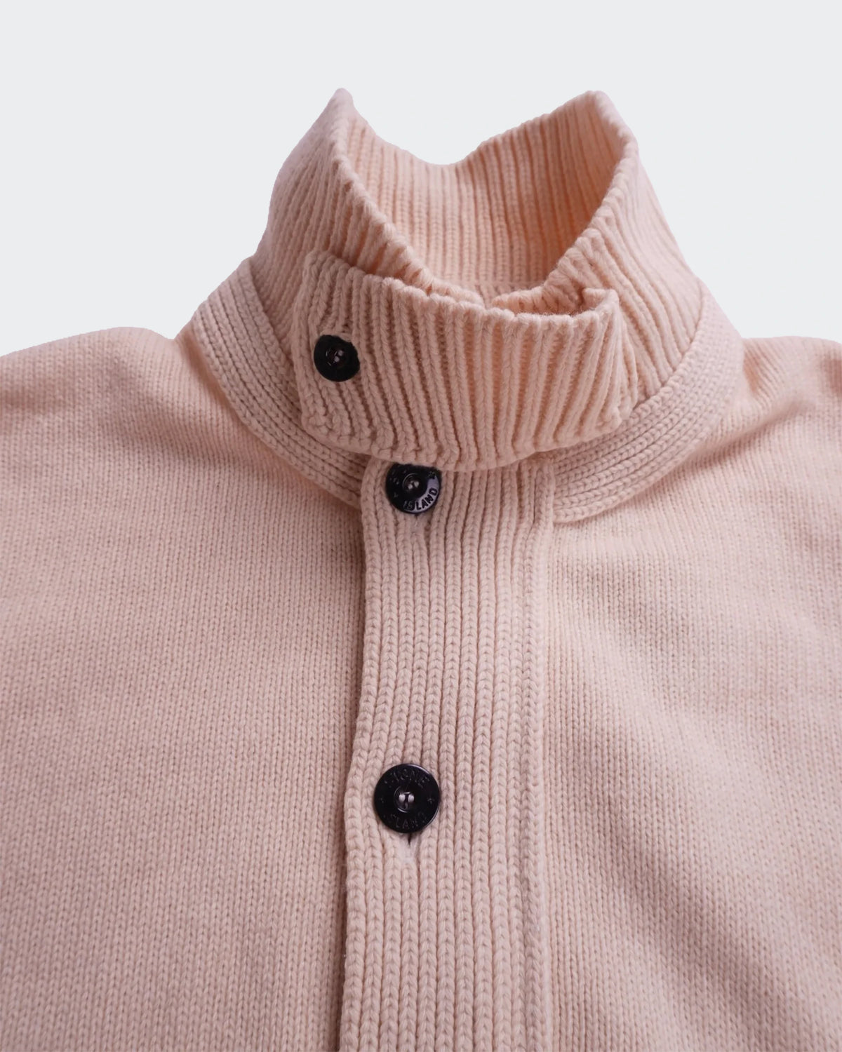 Stone Island Beige Wolle Strickjacke mit Reißverschluss - XL