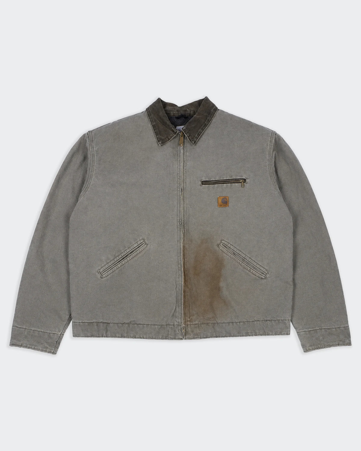 Carhartt Detroit Jacket de Lona Vintage Gris - M