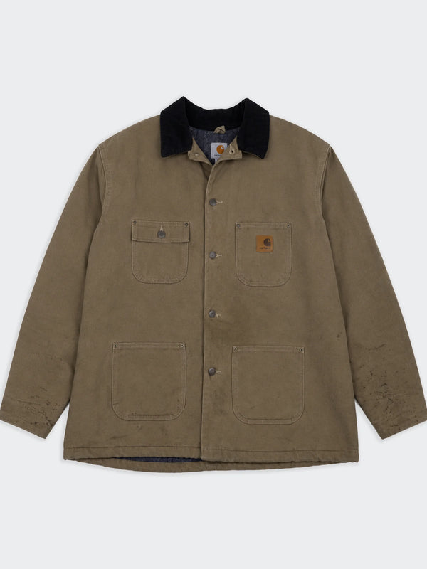 Carhartt Chore Coat de Lona Vintage Marrón - XXL