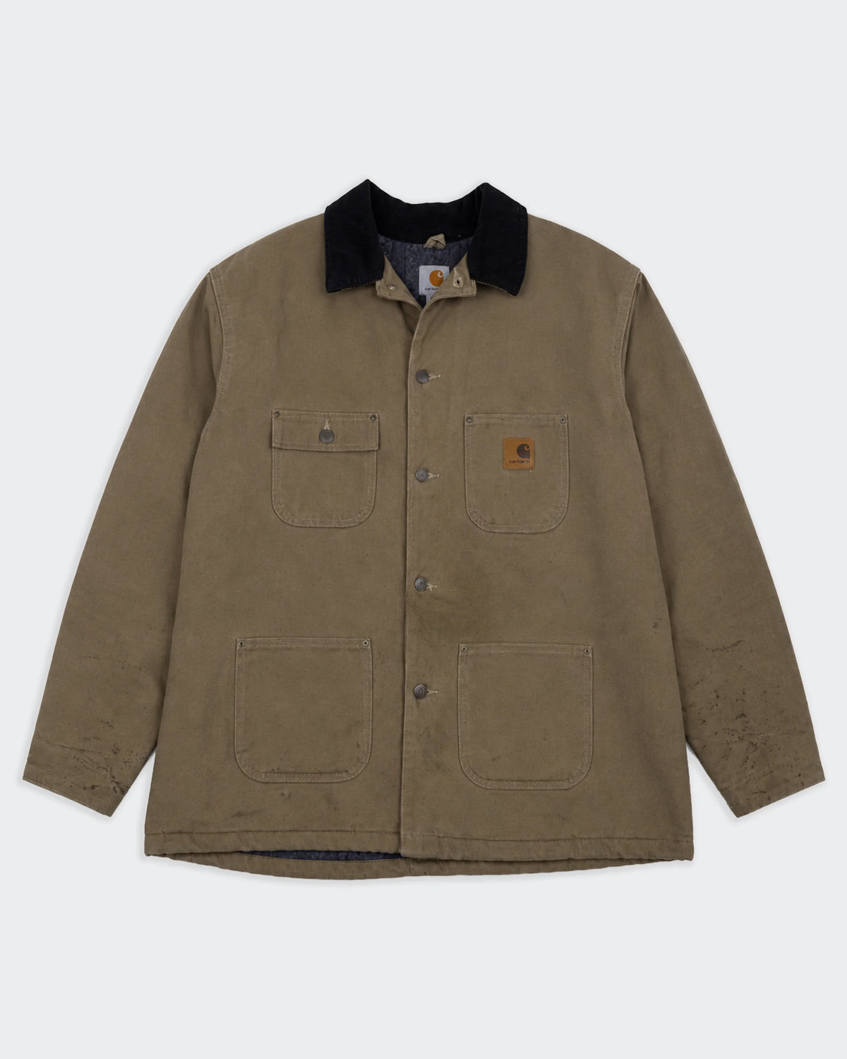 Carhartt Chore Coat in Tela Vintage Marrone - XXL
