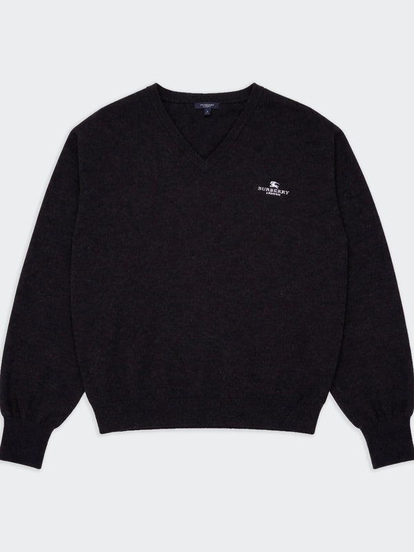 Burberry Pull Col V Noir - XL