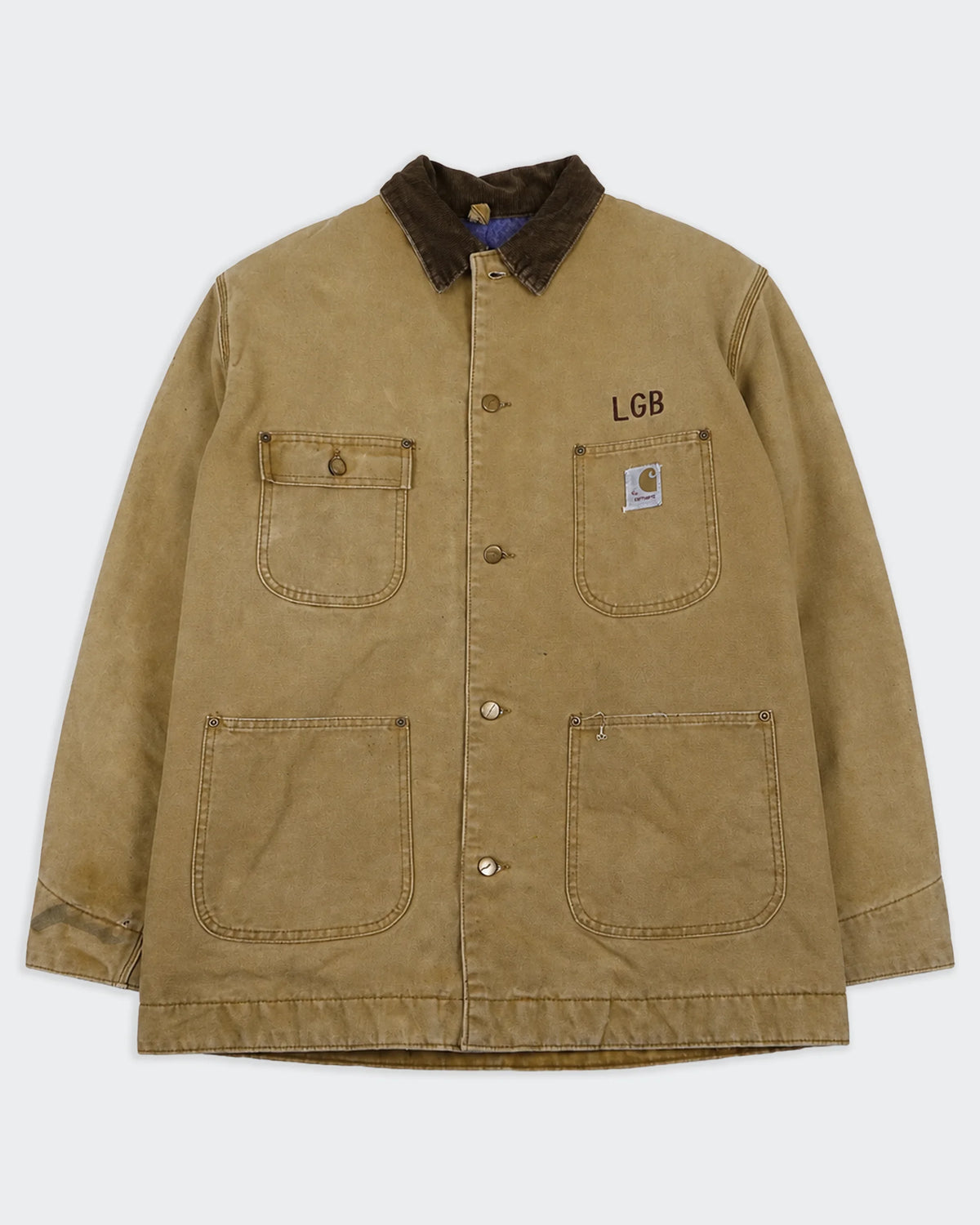 Carhartt Beige Vintage Canvas Chore Coat - M