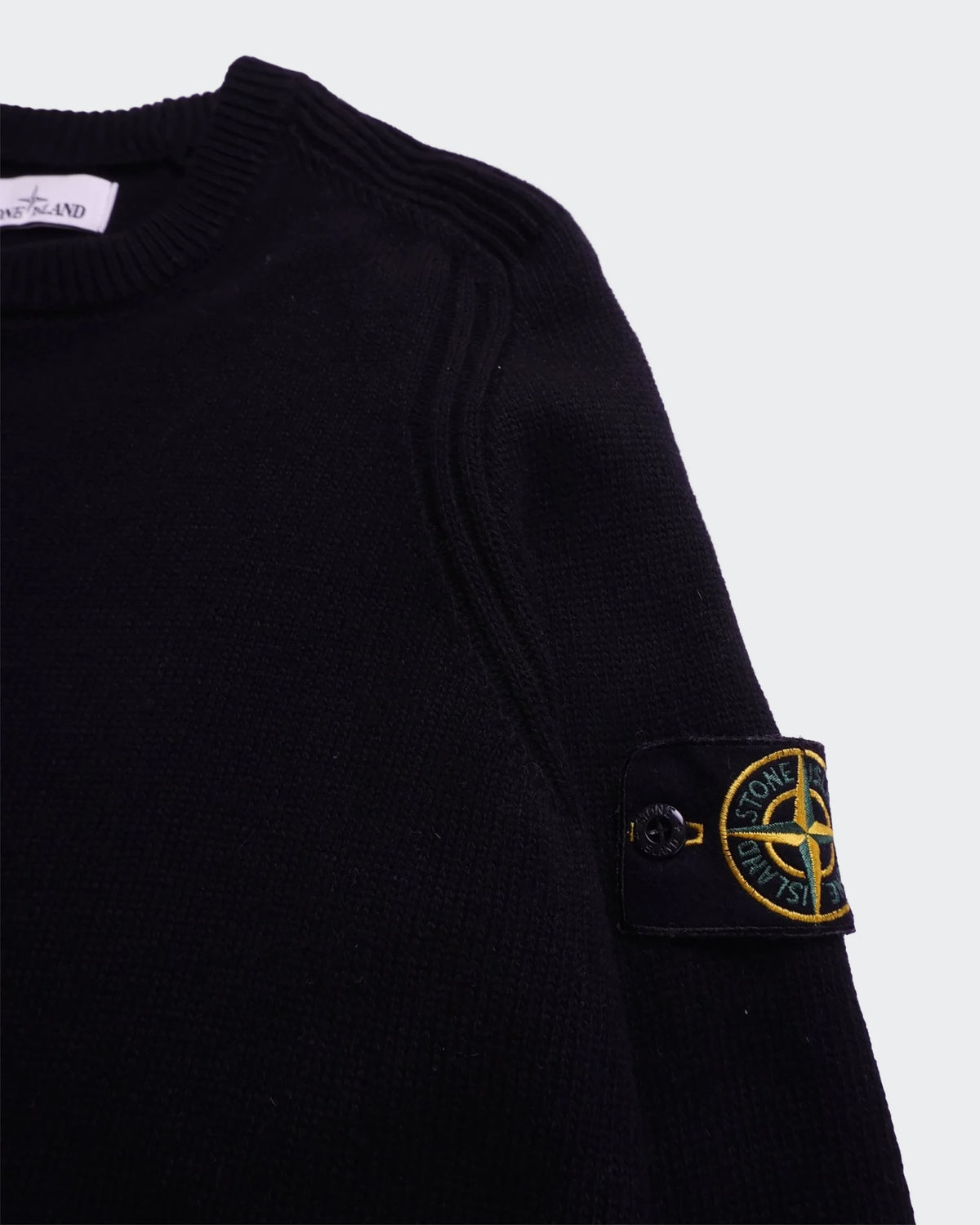 Stone Island Jersey Cuello Redondo Negro - S