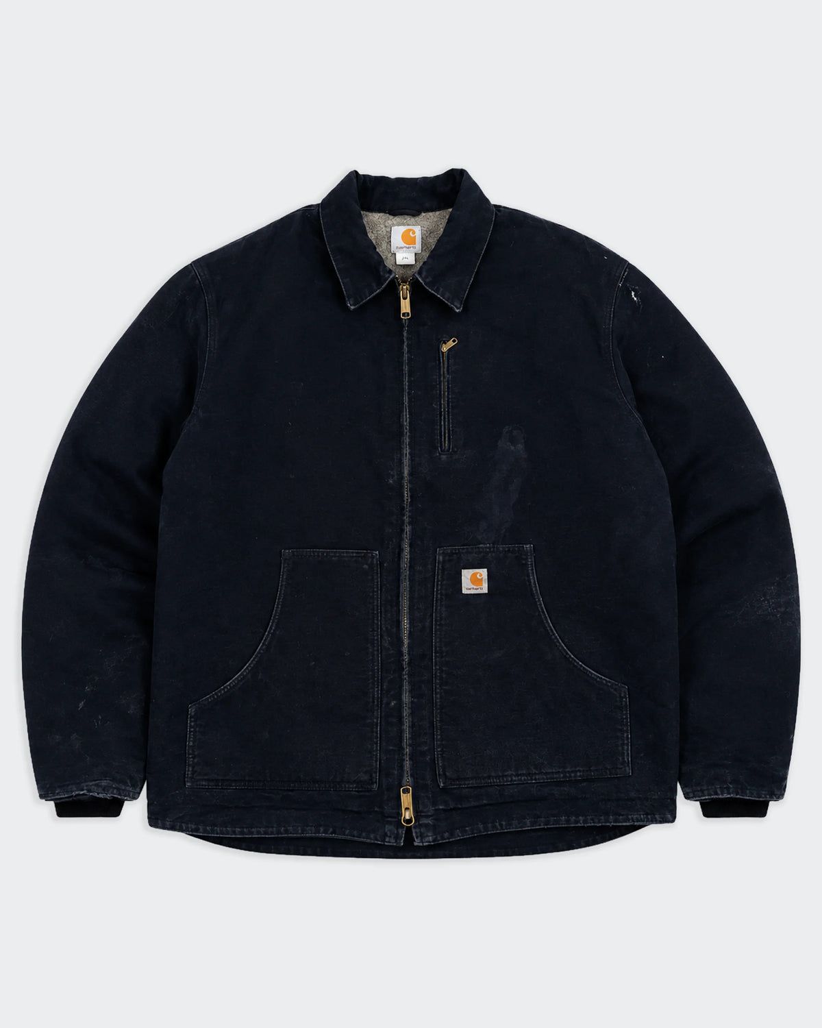 Carhartt Ridge Coat en Toile Vintage Noire - XL
