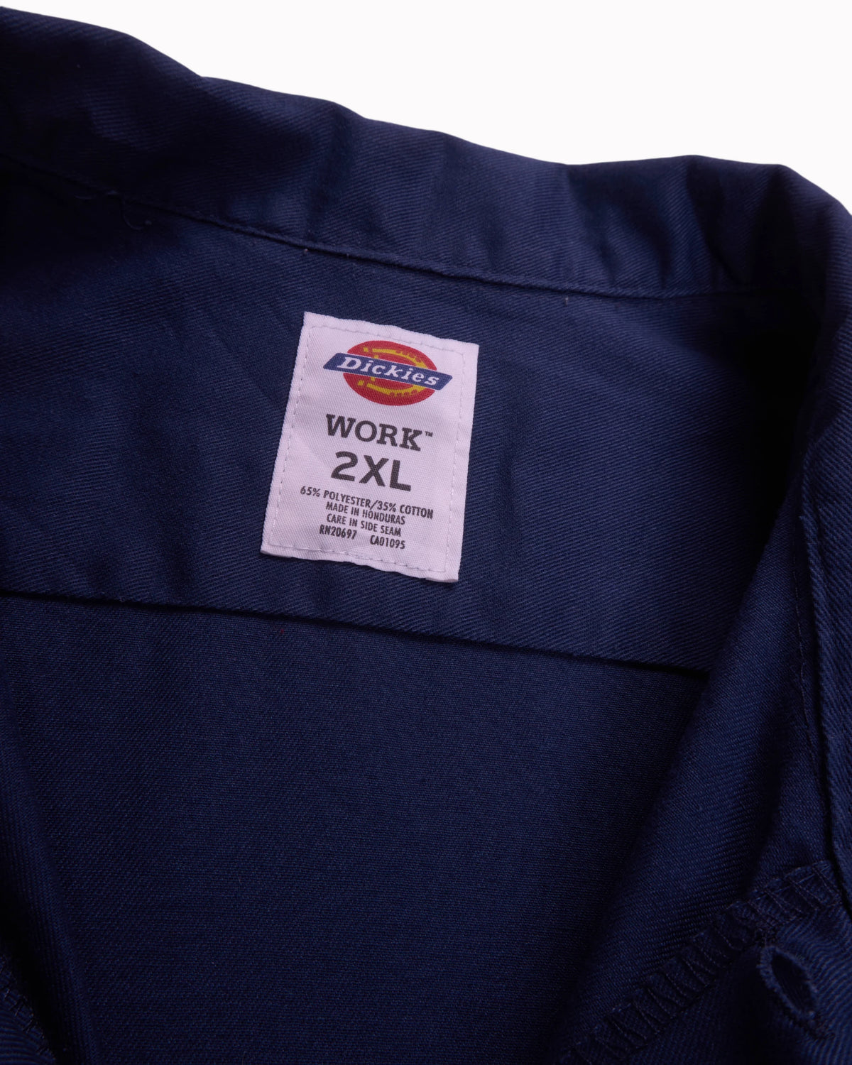 Dickies Navy Button-up Shirt - XXL