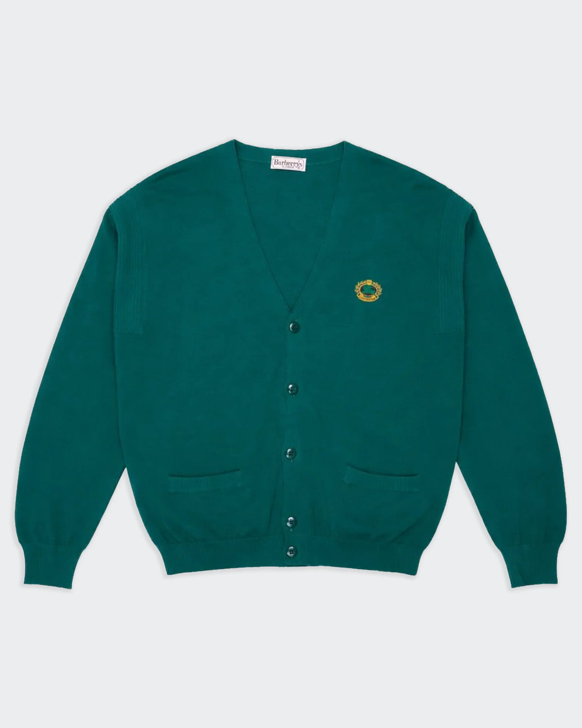 Burberry Cardigan Boutonné Vert - L