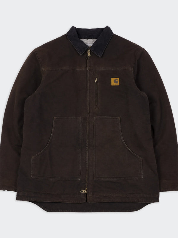 Carhartt Ridge Coat de Lona Vintage Marrón - L