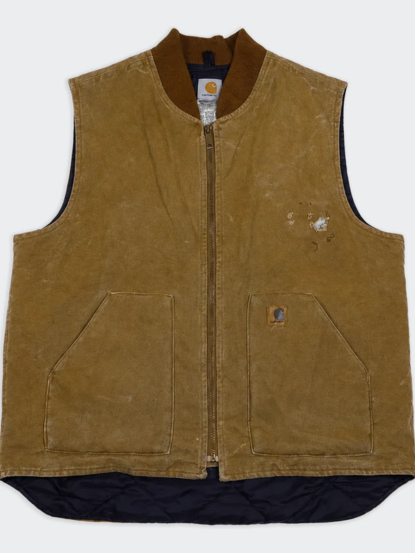 Carhartt Brown Vintage Canvas Vest - XL