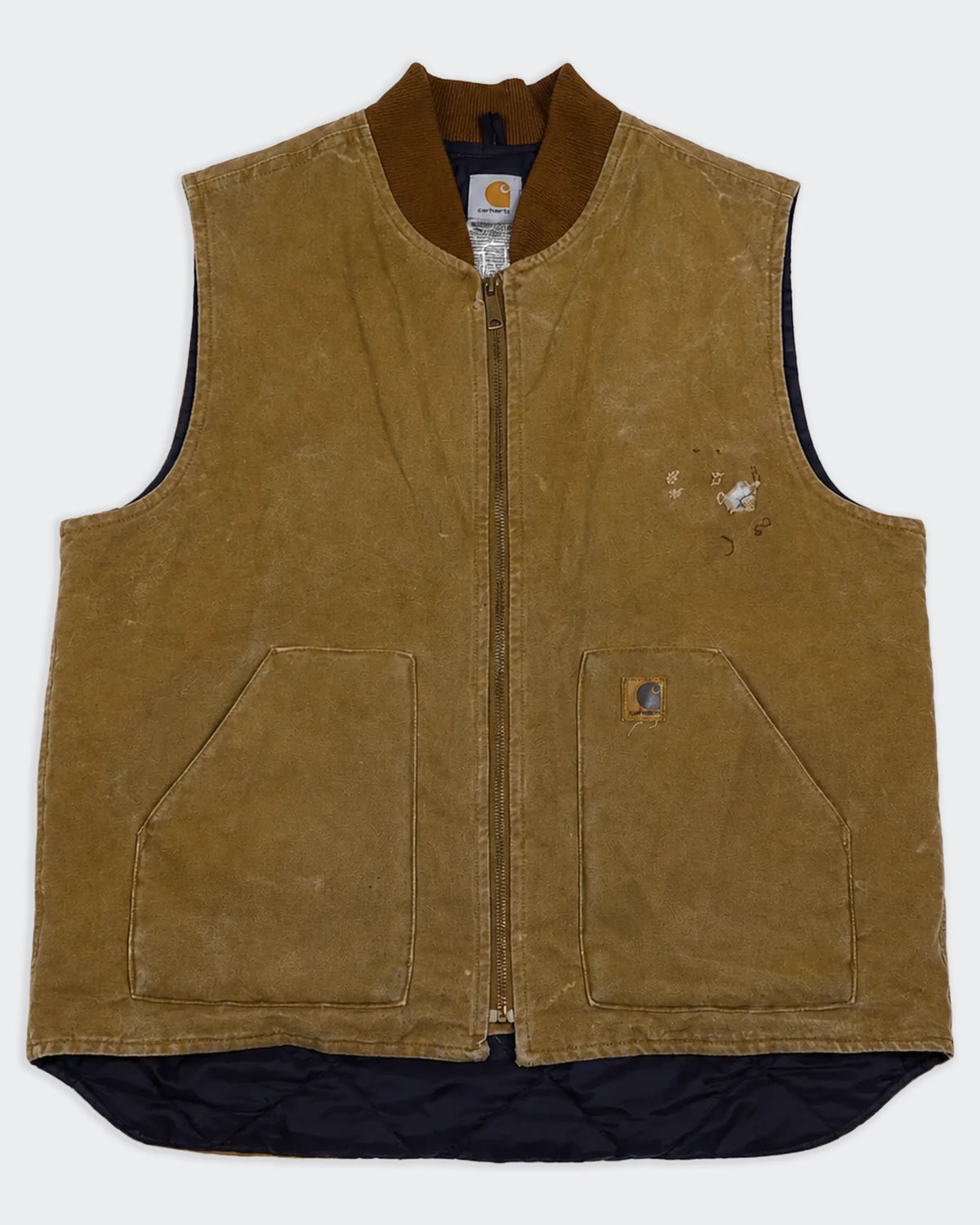Carhartt Brown Vintage Canvas Vest - XL