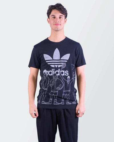 Adidas T-Shirt Trefoil à Personnage Noir - S