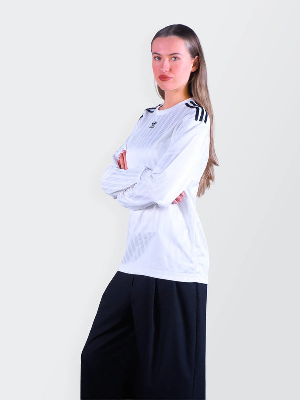 Adidas White Long Sleeve T-shirt - M