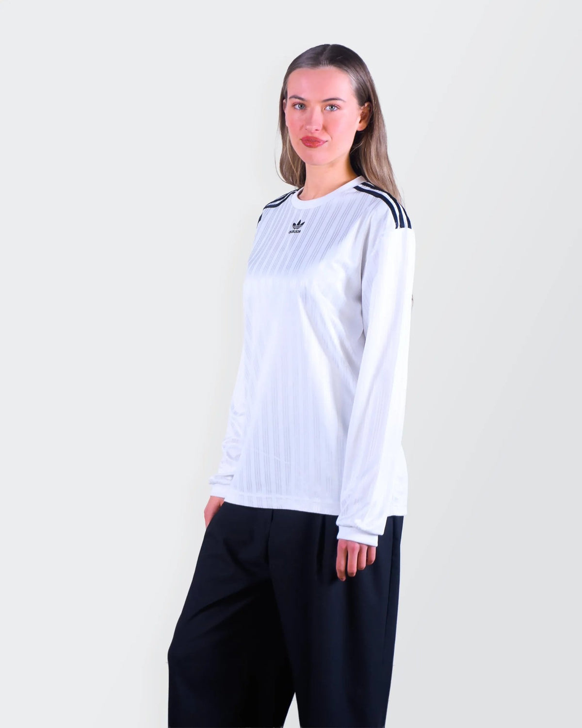 Adidas White Long Sleeve T-shirt - M