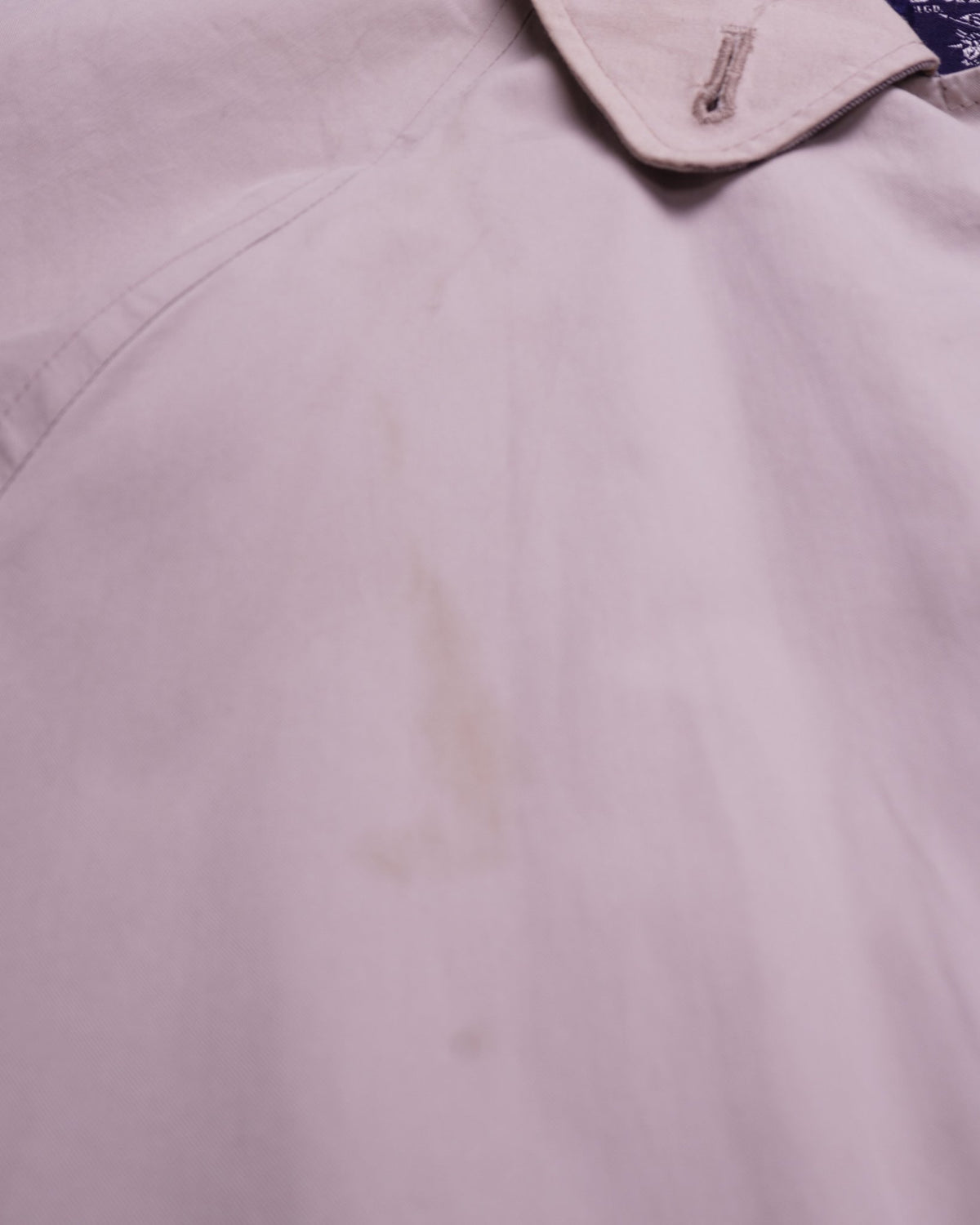 Burberry 1980's Beige Cotton Raincoat - M