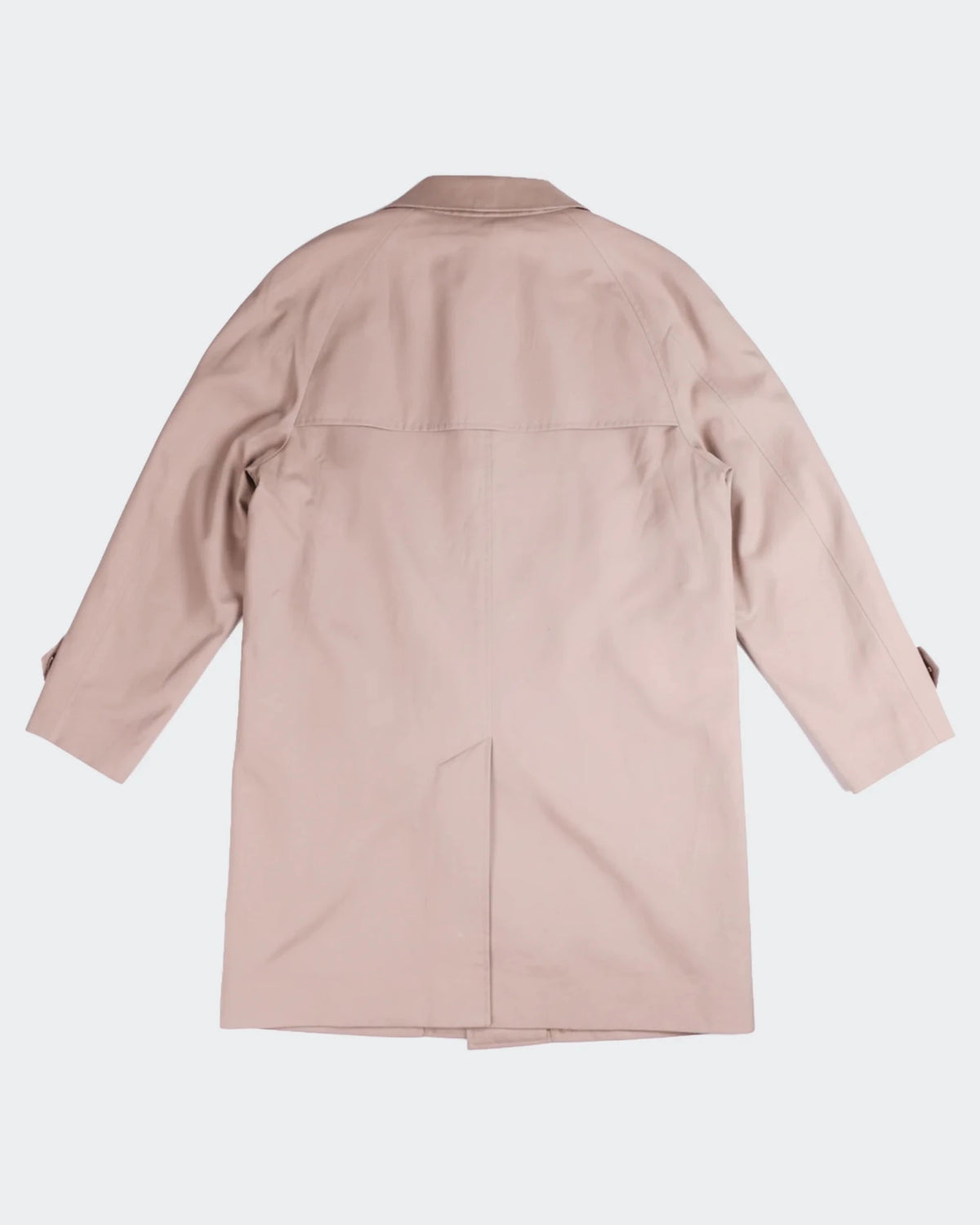 Burberry 1990's Beige Cotton Car Coat - L