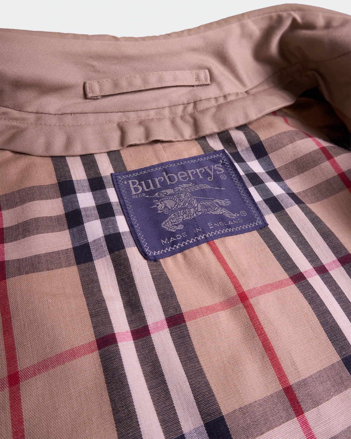 Burberry 1990's Beige Cotton Car Coat - L