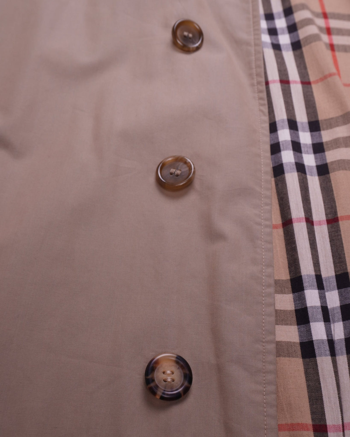 Burberry 1990's Beige Cotton Trenchcoat - L