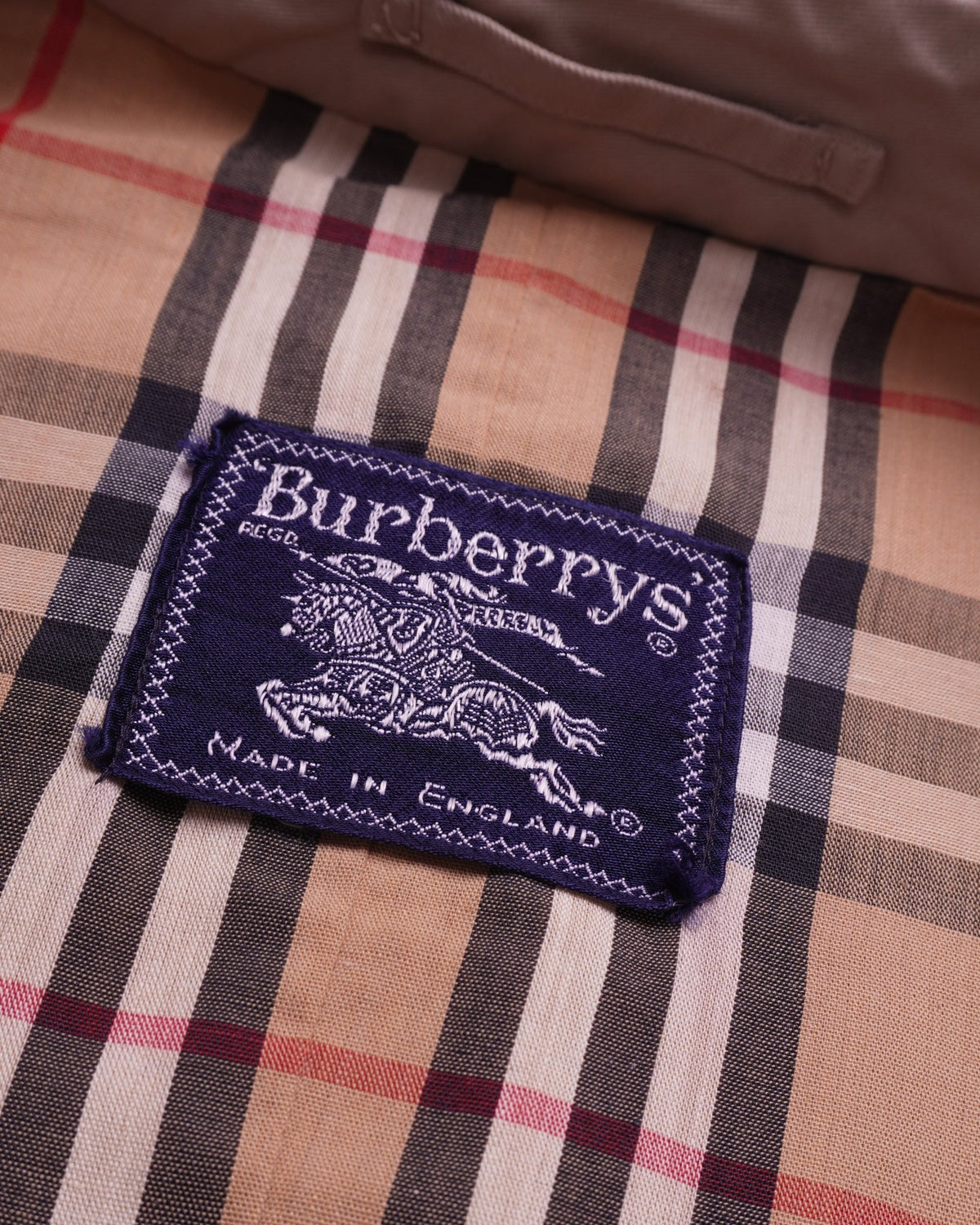 Burberry 1990's Beige Cotton Trenchcoat - S