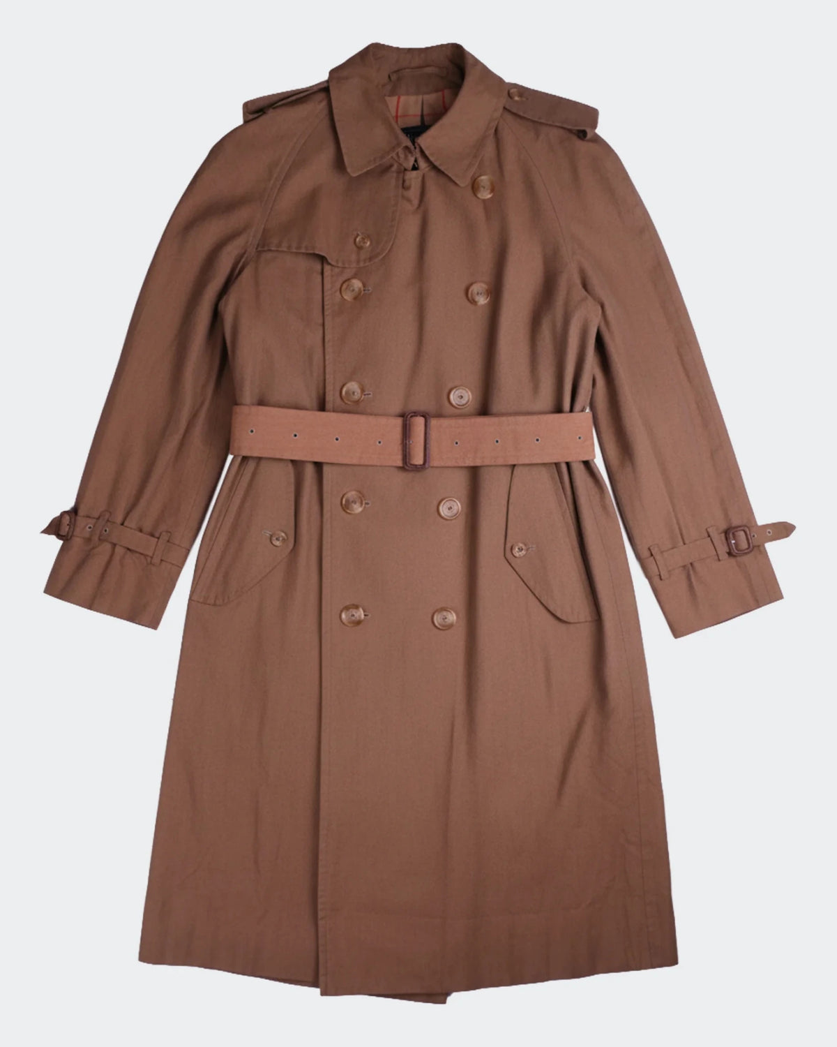 Burberry 1990's Brown Cotton Trenchcoat - M