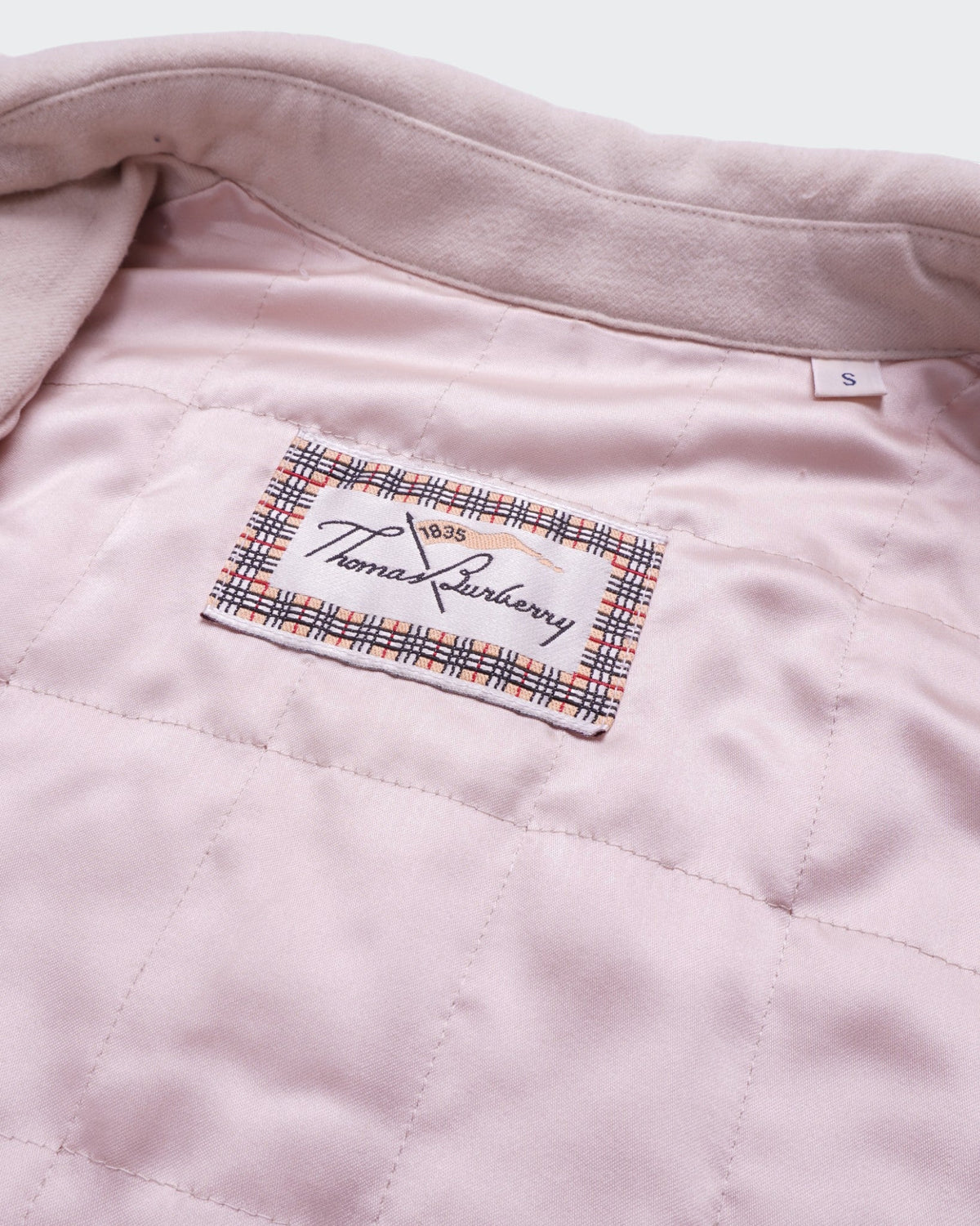 Burberry 2000's Beige Wool Harrington Jacket - S