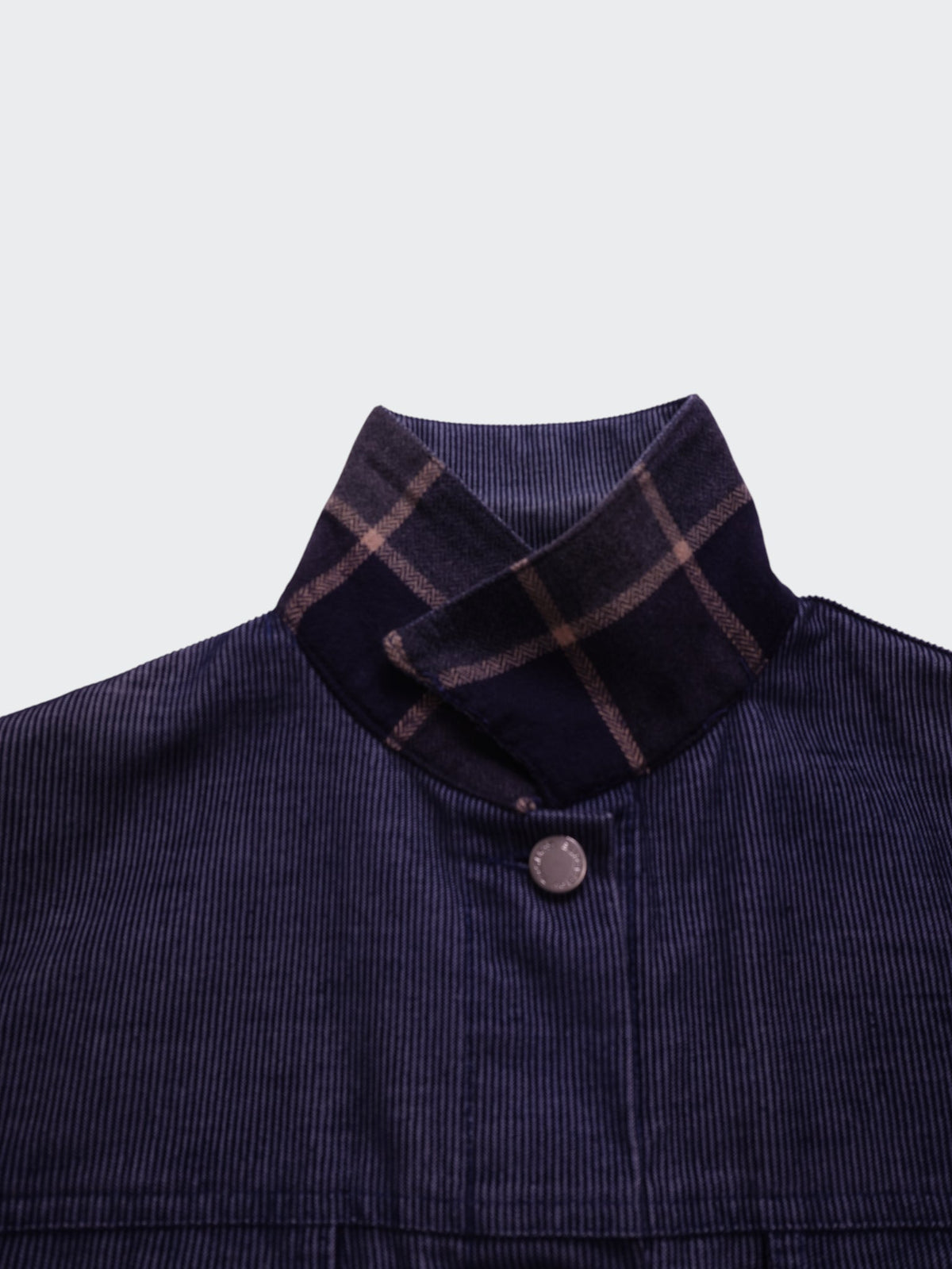 Burberry 2000's Blue Cropped Cotton Jacket - L