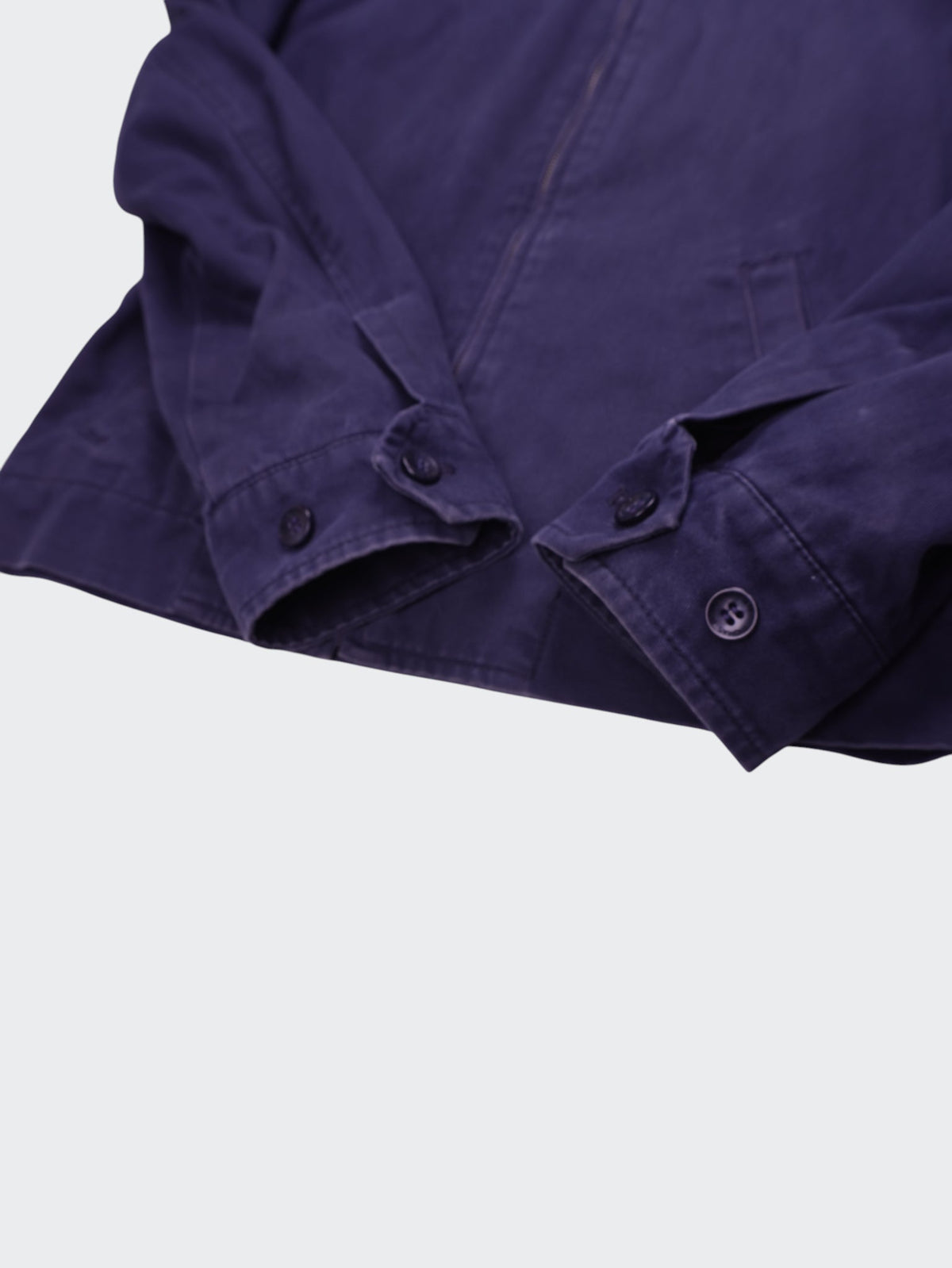 Burberry 2000's Navy Cotton Harrington Jacket - M