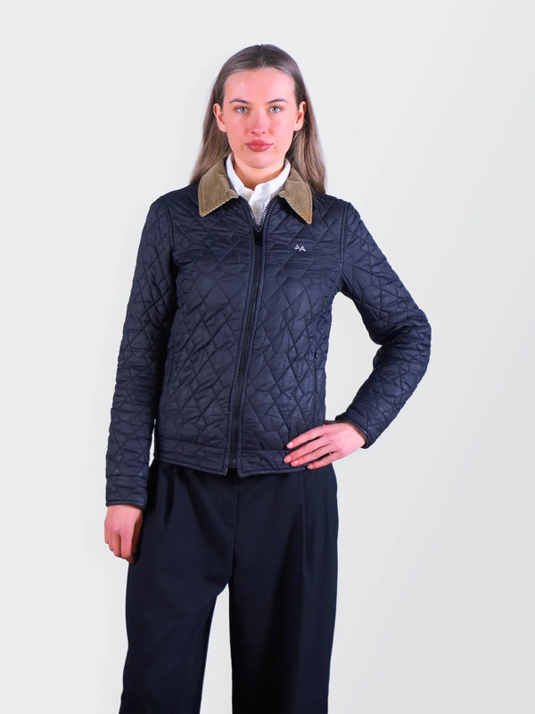 Burberry 2000's Navy Quilted Jacket - S